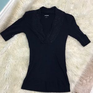 Express extra small short sleeve top